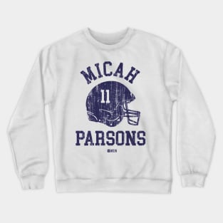 Micah Parsons Dallas Helmet Font Crewneck Sweatshirt